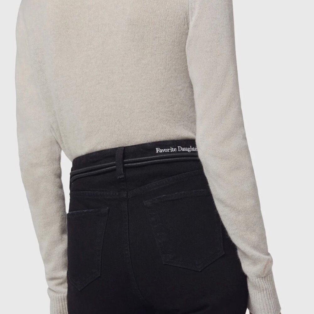 NWT Favorite Daughter The Ava Long Slim Denim Jean Short Size 28 $188 - Picture 6 of 14